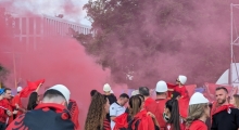 D: Albania fans in Dusseldorf. 2024-06-24