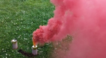 D: Albania fans in Dusseldorf. 2024-06-24