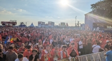 D: Albania fans in Dusseldorf. 2024-06-24