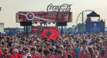 D: Albania fans in Dusseldorf. 2024-06-24